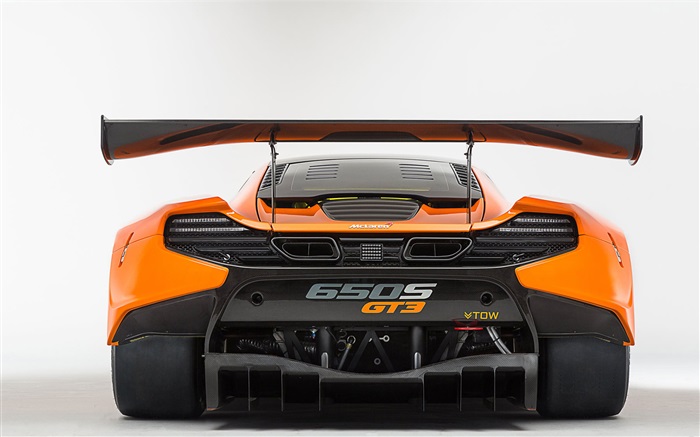 2015 650S GT3 McLaren supercar rear view Wallpapers Pictures Photos Images