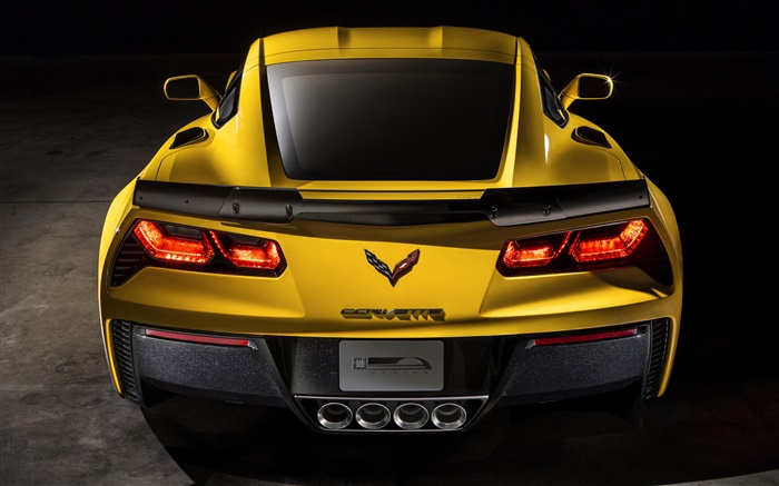 2015 Chevrolet Corvette Z06 supercar rear close-up Wallpapers Pictures Photos Images