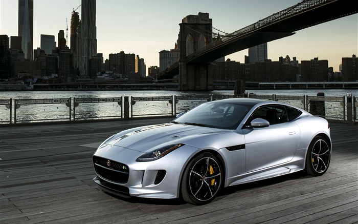 2015 Jaguar F-Type R car side view Wallpapers Pictures Photos Images