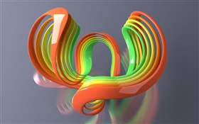 3D creative, color curve HD wallpaper