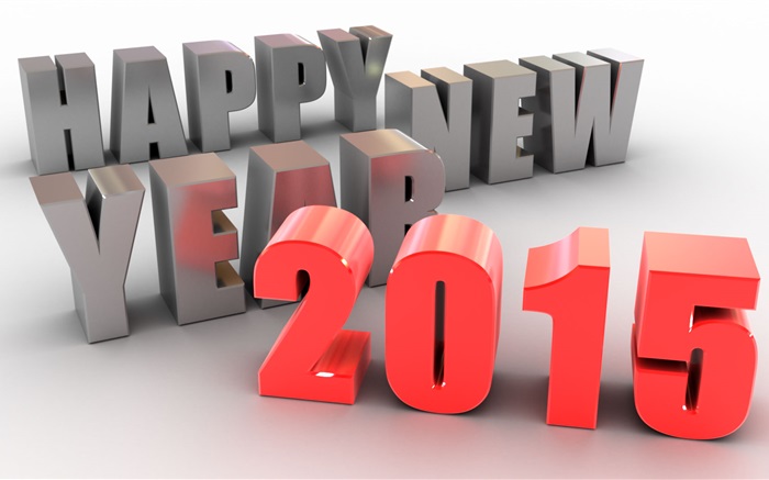 3D style, Happy New Year 2015 Wallpapers Pictures Photos Images