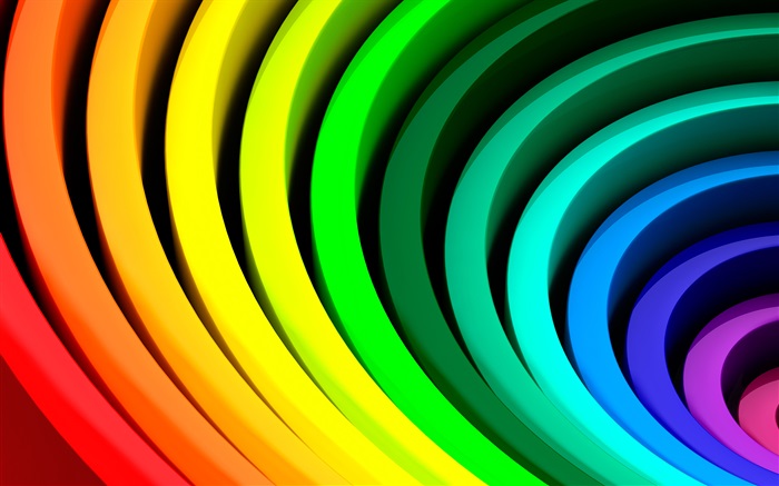 Abstract circles, rainbow colors Wallpapers Pictures Photos Images