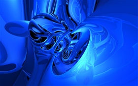 Abstract curve, blue style HD wallpaper