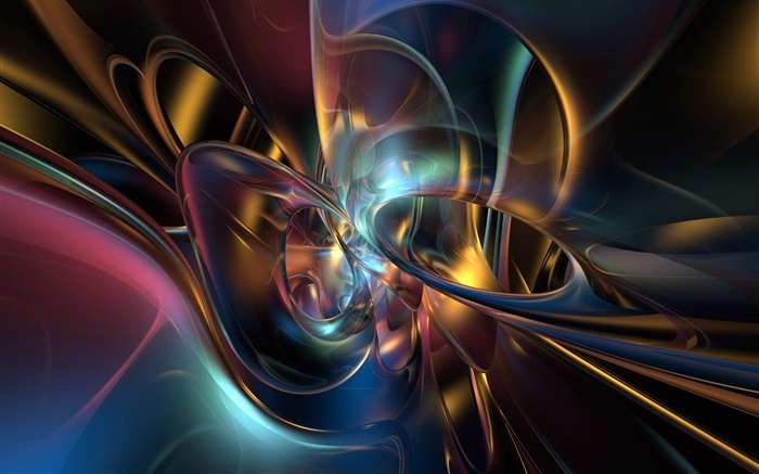 Abstract curve, colorful style Wallpapers Pictures Photos Images