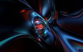 Abstract design, flowing curves