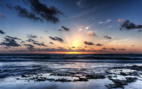 Akumal Beach, Mexico, sunrise, coast HD wallpaper