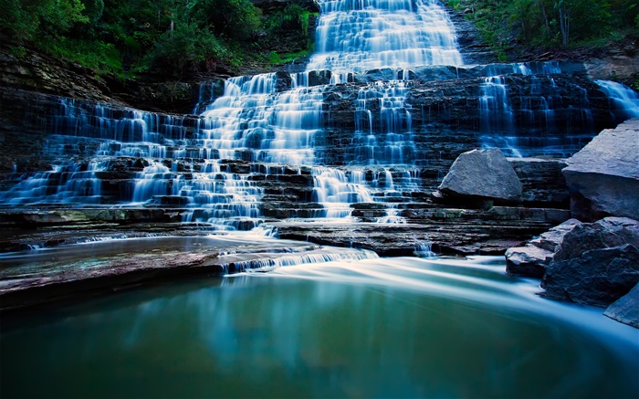 Albion Falls, Hamilton, Ontario, Canada, waterfalls, lake Wallpapers Pictures Photos Images