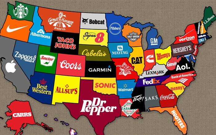 American map of brands Wallpapers Pictures Photos Images