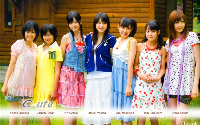 C-ute, Japanese idol girl group 01 Wallpapers Pictures Photos Images