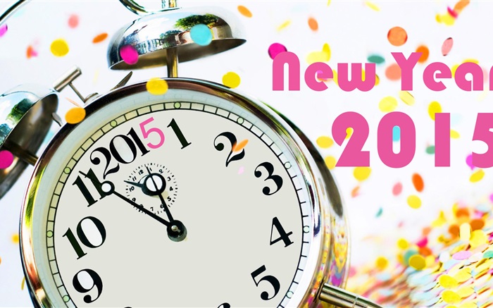 Clock and New Year 2015 Wallpapers Pictures Photos Images
