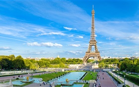 Eiffel tower, Paris, France HD wallpaper