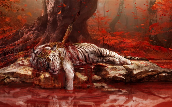 Far Cry 4, tiger dead Wallpapers Pictures Photos Images