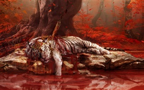 Far Cry 4, tiger dead HD wallpaper