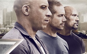 Fast and Furious 7, Three tough guy HD wallpaper