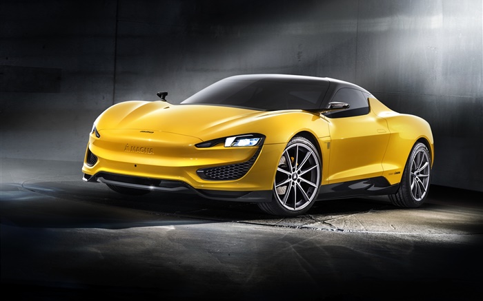 Magna Steyr yellow car 2015 Wallpapers Pictures Photos Images