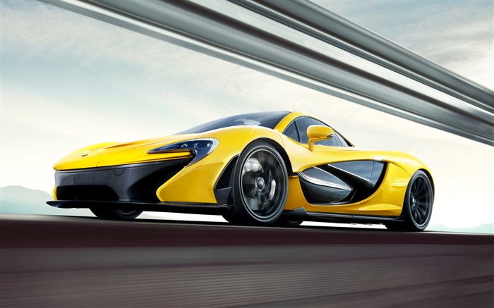 McLaren P1 yellow supercar Wallpapers Pictures Photos Images