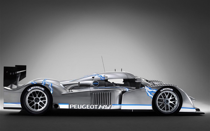 Peugeot hybrid race car side view Wallpapers Pictures Photos Images
