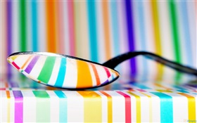 Rainbow colors, spoonful HD wallpaper