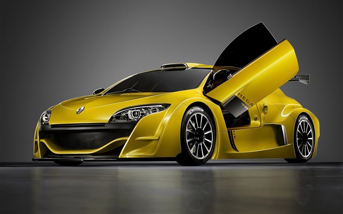 Renault sport car yellow Wallpapers Pictures Photos Images