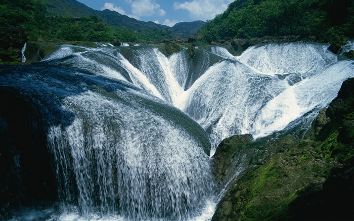 Spectacular waterfalls, China scenery Wallpapers Pictures Photos Images