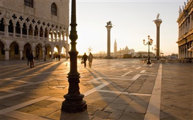 Venice, squares, pedestrian, sunshine