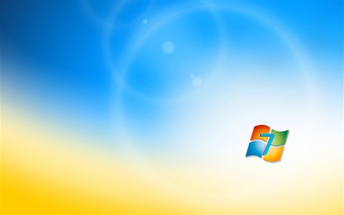 Windows 7 logo, blue orange background Wallpapers Pictures Photos Images