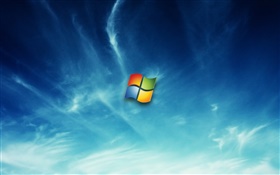 Windows 7 logo in the sky HD wallpaper