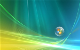 Windows logo, abstract background