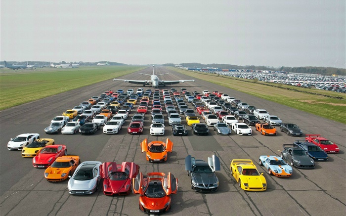 Aircraft, many supercars Wallpapers Pictures Photos Images