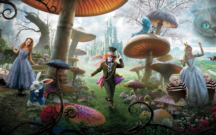 Alice in Wonderland, movie widescreen Wallpapers Pictures Photos Images