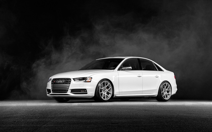 Audi S4 Vorsteiner white car Wallpapers Pictures Photos Images