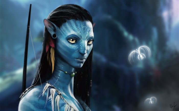 Avatar 3D movie, beautiful girl Wallpapers Pictures Photos Images
