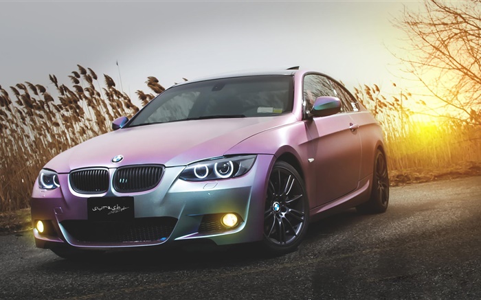 BMW E92 M3 pink car Wallpapers Pictures Photos Images