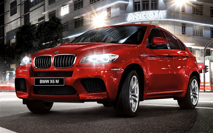 BMW X6 red car front view Wallpapers Pictures Photos Images
