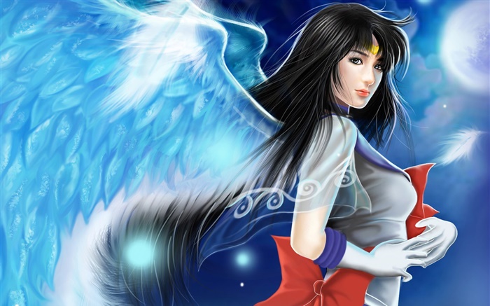 Beautiful anime angel girl Wallpapers Pictures Photos Images