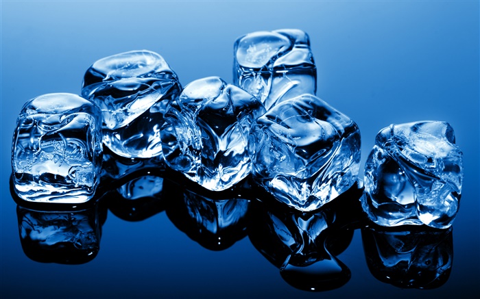 Blue ice cubes Wallpapers Pictures Photos Images