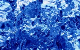 Blue water macro photography HD wallpaper