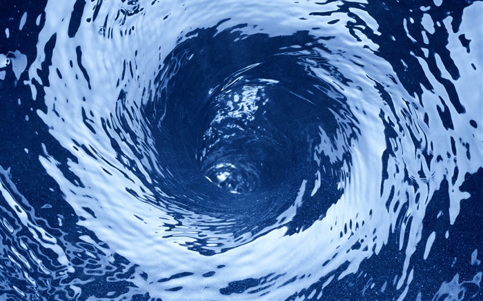Blue water whirlpool close-up Wallpapers Pictures Photos Images
