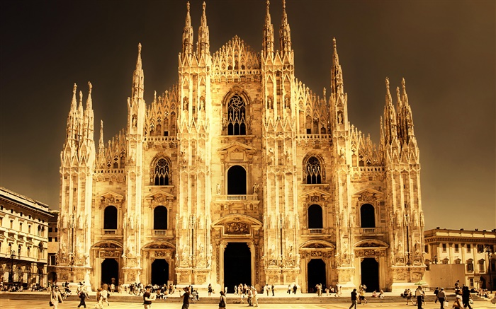 Cathedral, Milan, Italy, buildings Wallpapers Pictures Photos Images