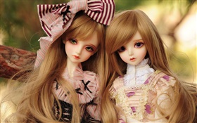 Cute doll, toy girls HD wallpaper