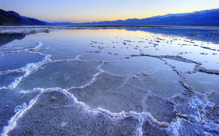 Dead sea scenery, salt, dusk Wallpapers Pictures Photos Images
