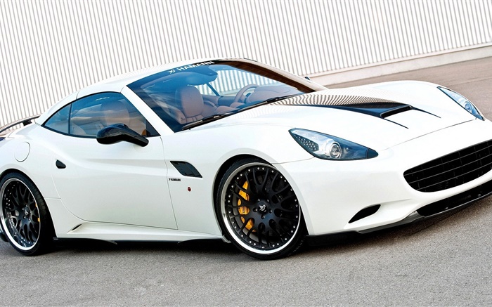 Ferrari Hamann white supercar side view Wallpapers Pictures Photos Images