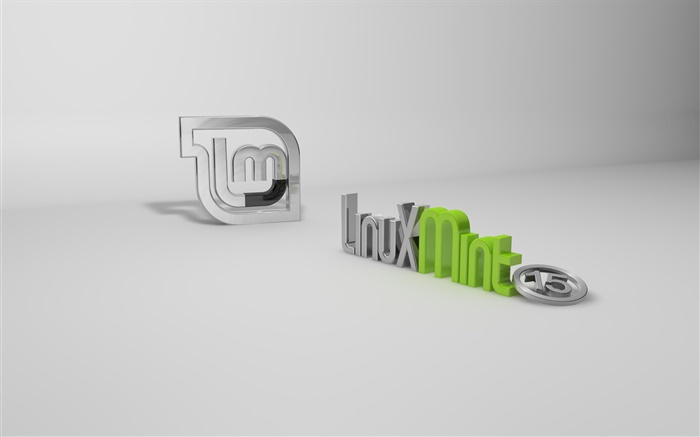 Linux Mint 15 system 3D logo Wallpapers Pictures Photos Images