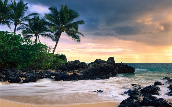Makena Cove, Maui Island, Hawaii, secret beach Wallpapers Pictures Photos Images
