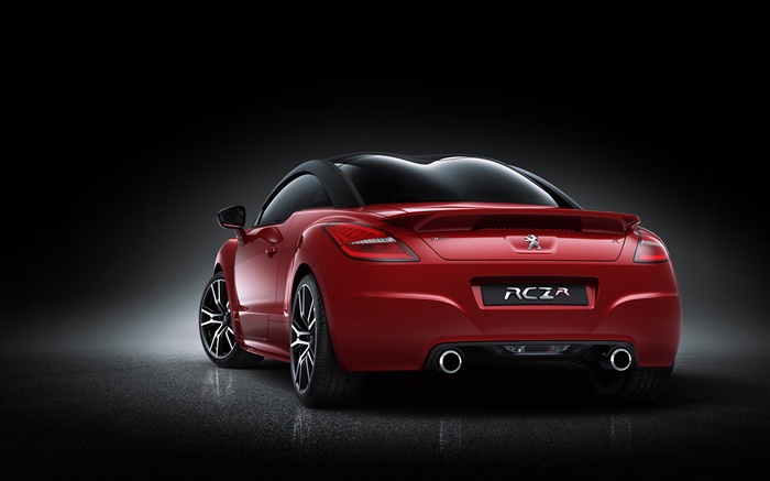 Peugeot RCZ R red car rear view Wallpapers Pictures Photos Images