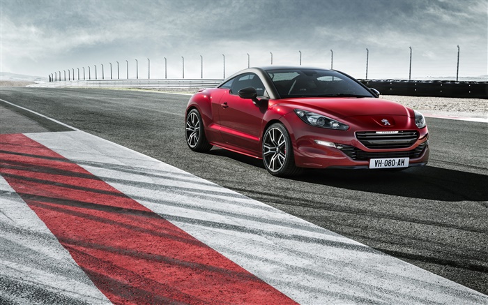 Peugeot RCZ R red car side view Wallpapers Pictures Photos Images