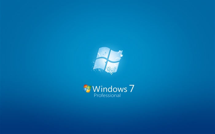 Windows 7 Professional, blue background Wallpapers Pictures Photos Images