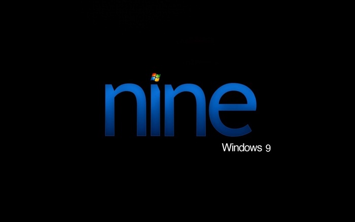 Windows 9, Nine, black background Wallpapers Pictures Photos Images
