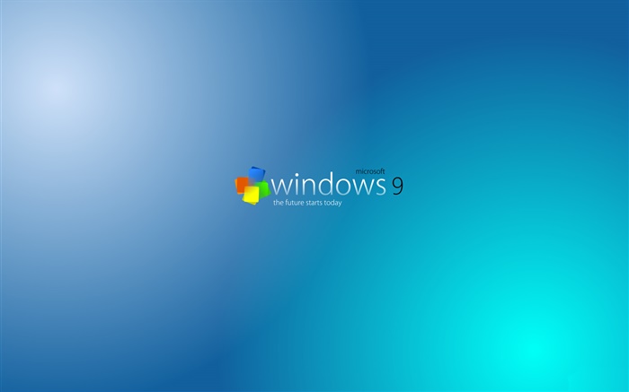 Windows 9 system, blue background Wallpapers Pictures Photos Images