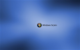 Windows Seven, blue glare HD wallpaper